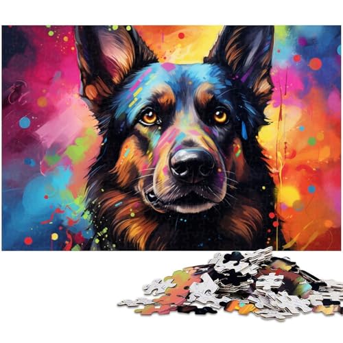 Buntes Giraffen-Puzzle, 1000 Teile, Holzpuzzle für Erwachsene, Heimdekoration und Urlaubsspaß, 50 x 75 cm / 19,68 x 29,52 Zoll Buntes Giraffen-Puzzle, 1000 Teile, Holzpuzzle für Erwachsene, Heimdekoration und Urlaubsspaß, 50 x 75 cm / 19,68 x 29,52 Zoll von JIANGENNF