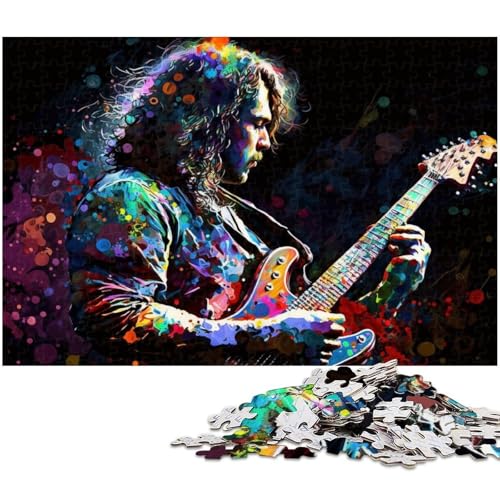Buntes Gitarrenspieler-Puzzle für Erwachsene, 1000 Teile, anspruchsvolle Puzzles, Muttertag, Geburtstage, Weihnachten, 26 x 38 cm / 10,23 x 14,96 Zoll Buntes Gitarrenspieler-Puzzle für Erwachsene, 1000 Teile, anspruchsvolle Puzzles, Muttertag, Geburtstage, Weihnachten, 26 x 38 cm / 10,23 x 14,96 Zoll von JIANGENNF