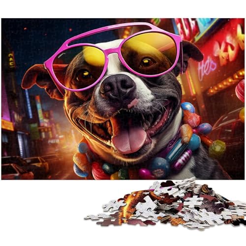 Buntes Hunde-Puzzle für Erwachsene, 1000 Teile, Puzzle für Erwachsene, perfekte Dekoration für Zuhause oder das Büro, 26 x 38 cm / 10,23 x 14,96 Zoll Buntes Hunde-Puzzle für Erwachsene, 1000 Teile, Puzzle für Erwachsene, perfekte Dekoration für Zuhause oder das Büro, 26 x 38 cm / 10,23 x 14,96 Zoll von JIANGENNF