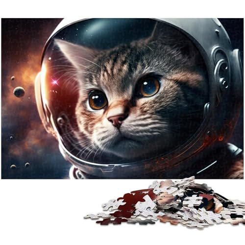 Buntes Katzen-Puzzle, 1000 Teile, Holzpuzzle für Erwachsene, Heimdekoration und Urlaubsspaß, 50 x 75 cm / 19,68 x 29,52 Zoll Buntes Katzen-Puzzle, 1000 Teile, Holzpuzzle für Erwachsene, Heimdekoration und Urlaubsspaß, 50 x 75 cm / 19,68 x 29,52 Zoll von JIANGENNF