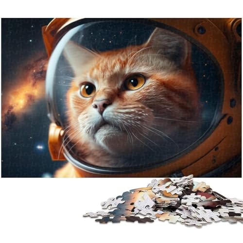 Buntes Katzen-Puzzle, 1000 Teile, Kartonpuzzle, Denksportaufgabe, Teenager und Heimdekoration, 26 x 38 cm / 10,23 x 14,96 Zoll Buntes Katzen-Puzzle, 1000 Teile, Kartonpuzzle, Denksportaufgabe, Teenager und Heimdekoration, 26 x 38 cm / 10,23 x 14,96 Zoll von JIANGENNF