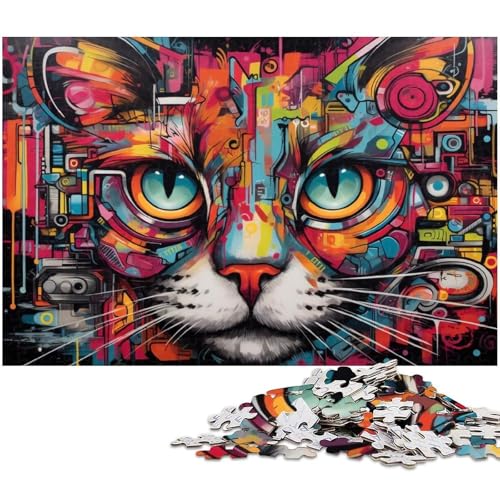 Buntes Katzen-Puzzle 1000 Teile für Erwachsene. Schwierige Puzzles für Erwachsene. Herausforderndes Denkspiel – Entspannendes Spielzeug für Teenager. 26 x 38 cm / 10,23 x 14,96 Zoll Buntes Katzen-Puzzle 1000 Teile für Erwachsene. Schwierige Puzzles für Erwachsene. Herausforderndes Denkspiel – Entspannendes Spielzeug für Teenager. 26 x 38 cm / 10,23 x 14,96 Zoll von JIANGENNF