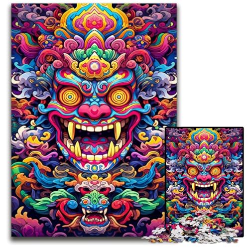 Buntes Kunst-Buddha-Puzzle, 1000 Teile, für Erwachsene, Holzpuzzle, Geburtstagsgeschenkidee, anspruchsvolles Denkspiel, 50x75cm/19,68x29,52 Zoll Buntes Kunst-Buddha-Puzzle, 1000 Teile, für Erwachsene, Holzpuzzle, Geburtstagsgeschenkidee, anspruchsvolles Denkspiel, 50x75cm/19,68x29,52 Zoll von JIANGENNF
