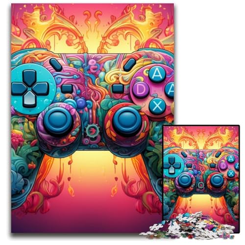 Buntes Kunstspiel-Puzzle 1000 Teile für Erwachsene, Papp-Puzzles, Spaß bei Aktivitäten zu Hause, Geburtstagsgeschenk, Reisegeschenke, 26x38cm/10,23x14,96 Zoll Buntes Kunstspiel-Puzzle 1000 Teile für Erwachsene, Papp-Puzzles, Spaß bei Aktivitäten zu Hause, Geburtstagsgeschenk, Reisegeschenke, 26x38cm/10,23x14,96 Zoll von JIANGENNF
