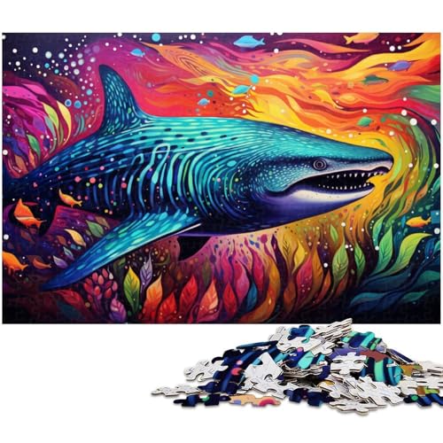 Buntes Motorrad-Puzzle 1000 Teile für Erwachsene. Schwierige Puzzles für Erwachsene. Herausforderndes Denkspiel – Entspannendes Spielzeug für Teenager. 50 x 75 cm / 19,68 x 29,52 Zoll von JIANGENNF