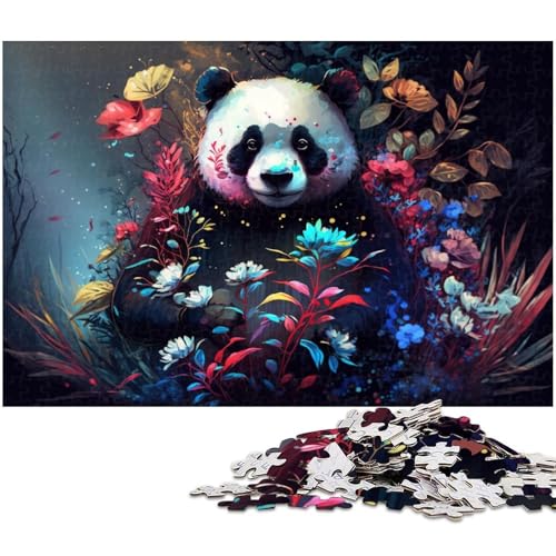 Buntes Panda-Puzzle, 1000 Teile, Holzpuzzle für Erwachsene, Heimdekoration und Urlaubsspaß, 50 x 75 cm / 19,68 x 29,52 Zoll Buntes Panda-Puzzle, 1000 Teile, Holzpuzzle für Erwachsene, Heimdekoration und Urlaubsspaß, 50 x 75 cm / 19,68 x 29,52 Zoll von JIANGENNF