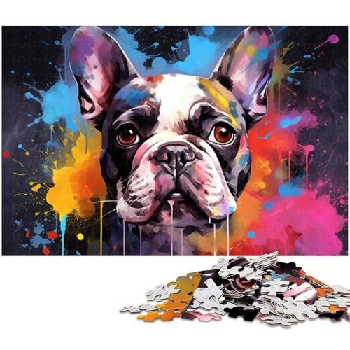 Buntes Puzzle für Erwachsene mit französischer Bulldogge,1000 Teile,schwierige Rätsel für Erwachsene,anspruchsvolles Denkspiel für Teenager,Spaß für den Familienspielabend,50x75cm Buntes Puzzle für Erwachsene mit französischer Bulldogge,1000 Teile,schwierige Rätsel für Erwachsene,anspruchsvolles Denkspiel für Teenager,Spaß für den Familienspielabend,50x75cm von JIANGENNF