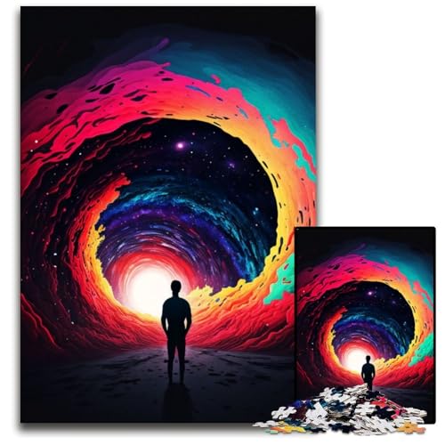 Buntes Straßenpuzzle mit 1000 Teilen für Erwachsene, Denkspiel für Teenager, 50x75cm/19,68x29,52 Zoll von JIANGENNF