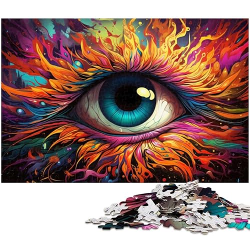 Buntes psychedelisches Phönixaugen-Puzzle mit 1000 Teilen für Erwachsene. Perfekt für Teenager und Sammler. Ideale Heimdekoration und Reisegeschenk. 26 x 38 cm / 10,23 x 14,96 Zoll Buntes psychedelisches Phönixaugen-Puzzle mit 1000 Teilen für Erwachsene. Perfekt für Teenager und Sammler. Ideale Heimdekoration und Reisegeschenk. 26 x 38 cm / 10,23 x 14,96 Zoll von JIANGENNF