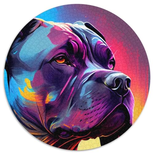 Cane Corso-Hundepuzzle, 1000 Teile, Papppuzzle für Erwachsene, Geburtstagsgeschenkidee, anspruchsvolles Denkspiel (Größe 67,5 x 67,5 cm) von JIANGENNF
