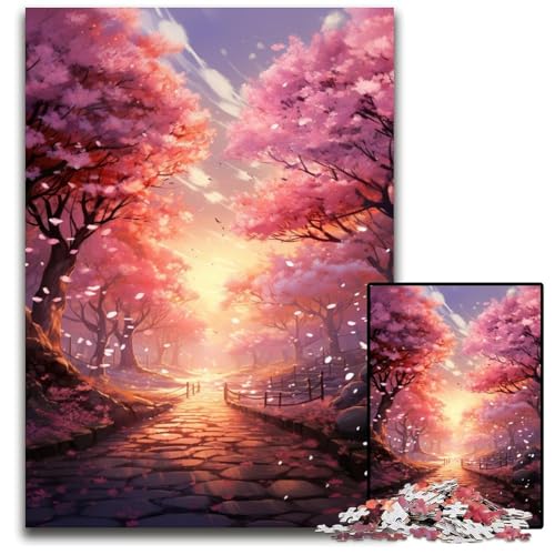 Cherry Blossom Road 1000-Teile-Puzzle für Erwachsene. Schwierige Puzzles für Erwachsene. Heimaktivität für Feiertage, Geburtstage und Familienspieleabende. 50x75cm/19,68x29,52 Zoll Cherry Blossom Road 1000-Teile-Puzzle für Erwachsene. Schwierige Puzzles für Erwachsene. Heimaktivität für Feiertage, Geburtstage und Familienspieleabende. 50x75cm/19,68x29,52 Zoll von JIANGENNF