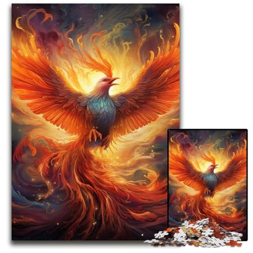 Colorful Art Phoenix 1000-teiliges Puzzle, anspruchsvolle Puzzles, interaktives Familienspiel, Denksportaufgabe, Lernspielzeug, 26x38cm/10,23x14,96 Zoll Colorful Art Phoenix 1000-teiliges Puzzle, anspruchsvolle Puzzles, interaktives Familienspiel, Denksportaufgabe, Lernspielzeug, 26x38cm/10,23x14,96 Zoll von JIANGENNF