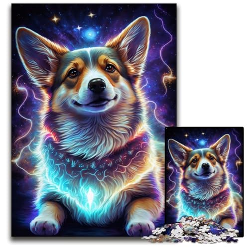 Corgi-Hunde-Puzzles für 1000 Teile, interaktives Familienspiel, Denksportaufgabe, Lernspielzeug, 26x38cm/10,23x14,96 Zoll Corgi-Hunde-Puzzles für 1000 Teile, interaktives Familienspiel, Denksportaufgabe, Lernspielzeug, 26x38cm/10,23x14,96 Zoll von JIANGENNF