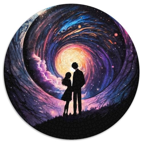Cosmic Love Story Puzzle, 1000 Teile, Kartonpuzzle für Erwachsene, Geburtstagsgeschenkidee, anspruchsvolles Denkspiel (Größe 67,5 x 67,5 cm) von JIANGENNF