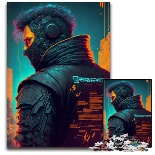 Cyborg Man Puzzle 1000 Teile für Erwachsene, Denkspiel für Teenager, 26x38cm/10,23x14,96 Zoll Cyborg Man Puzzle 1000 Teile für Erwachsene, Denkspiel für Teenager, 26x38cm/10,23x14,96 Zoll von JIANGENNF