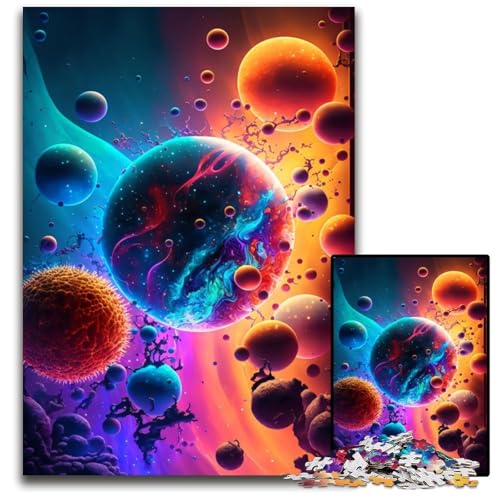 Endless Worlds Puzzle 1000 Teile für Erwachsene, interaktives Familienspiel, Denksportaufgabe, Lernspielzeug, 50x75cm/19,68x29,52 Zoll von JIANGENNF