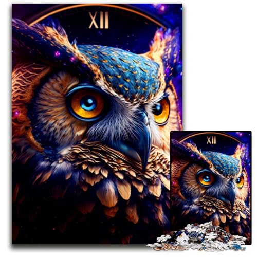 Eulen-Puzzle für Erwachsene, 1000 Teile, Denkspiel für Erwachsene, für Teenager, 50x75cm/19,68x29,52 Zoll Eulen-Puzzle für Erwachsene, 1000 Teile, Denkspiel für Erwachsene, für Teenager, 50x75cm/19,68x29,52 Zoll von JIANGENNF