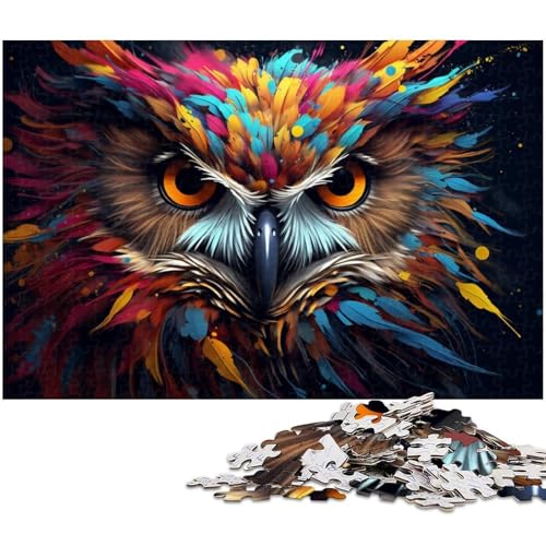 Eulen-Puzzles für 1000 Teile, Kartonpuzzles, anspruchsvolles DIY-Denkspiel, perfektes Familienspiel oder dekoratives Geschenk, 26 x 38 cm / 10,23 x 14,96 Zoll Eulen-Puzzles für 1000 Teile, Kartonpuzzles, anspruchsvolles DIY-Denkspiel, perfektes Familienspiel oder dekoratives Geschenk, 26 x 38 cm / 10,23 x 14,96 Zoll von JIANGENNF