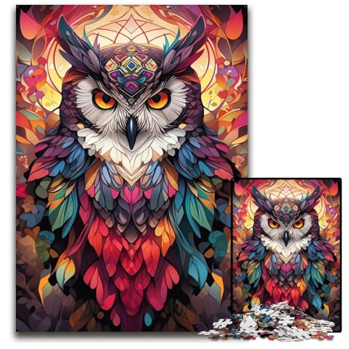 Eulen-Puzzles für 1000 Teile, interaktives Familienspiel, Denksportaufgabe, Lernspielzeug, 26x38cm/10,23x14,96 Zoll Eulen-Puzzles für 1000 Teile, interaktives Familienspiel, Denksportaufgabe, Lernspielzeug, 26x38cm/10,23x14,96 Zoll von JIANGENNF