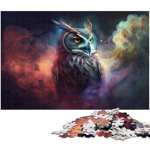Eulennebel-Puzzle mit 1000 Teilen für Erwachsene, ideal für Familienspaß, Entspannung, 50 x 75 cm / 19,68 x 29,52 Zoll Eulennebel-Puzzle mit 1000 Teilen für Erwachsene, ideal für Familienspaß, Entspannung, 50 x 75 cm / 19,68 x 29,52 Zoll von JIANGENNF