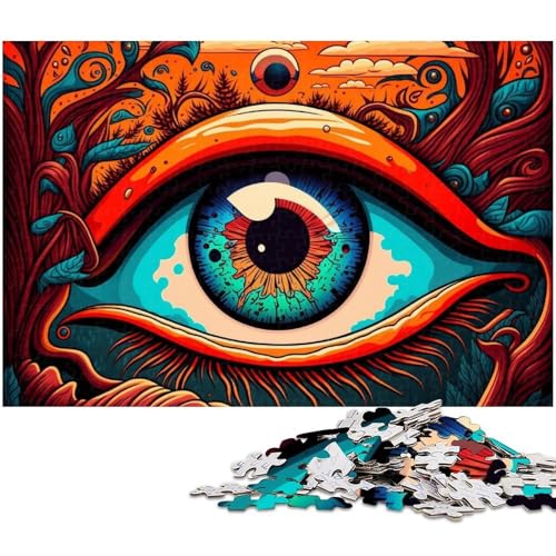 Eye 1000-teiliges Puzzle aus Holz, kreatives Familienspiel und Heimdekoration, Teenager, 50 x 75 cm / 19,68 x 29,52 Zoll Eye 1000-teiliges Puzzle aus Holz, kreatives Familienspiel und Heimdekoration, Teenager, 50 x 75 cm / 19,68 x 29,52 Zoll von JIANGENNF