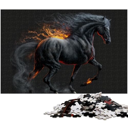 Fantasie-Pferd, 1000-teiliges Puzzle, Holzpuzzle für Erwachsene, ideal für Teenager und Sammler, Reisegeschenk, Familienaktivität, 50 x 75 cm / 19,68 x 29,52 Zoll Fantasie-Pferd, 1000-teiliges Puzzle, Holzpuzzle für Erwachsene, ideal für Teenager und Sammler, Reisegeschenk, Familienaktivität, 50 x 75 cm / 19,68 x 29,52 Zoll von JIANGENNF