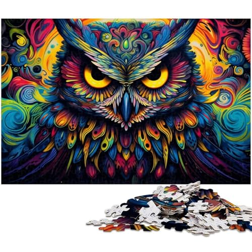 Fantasy Art Eulen-Puzzle für Erwachsene, 1000 Teile, interaktives Familienspiel, Heimdekoration zum Selbermachen, Denksport-Geschenk, 26 x 38 cm / 10,23 x 14,96 Zoll Fantasy Art Eulen-Puzzle für Erwachsene, 1000 Teile, interaktives Familienspiel, Heimdekoration zum Selbermachen, Denksport-Geschenk, 26 x 38 cm / 10,23 x 14,96 Zoll von JIANGENNF