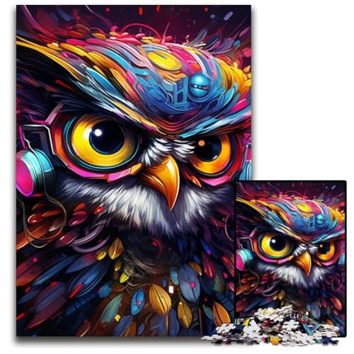 Fantasy Art Eulen-Puzzles für Erwachsene, 1000 Holzpuzzles, Denkspiel, interaktives Familienspiel, geeignet für Kinder ab 14 Jahren, 50x75cm/19,68x29,52 Zoll Fantasy Art Eulen-Puzzles für Erwachsene, 1000 Holzpuzzles, Denkspiel, interaktives Familienspiel, geeignet für Kinder ab 14 Jahren, 50x75cm/19,68x29,52 Zoll von JIANGENNF