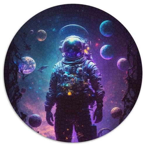Fantasy-Astronaut, 1000-teiliges Puzzle für Erwachsene, Papppuzzle, perfekt für Halloween, Weihnachten, Geburtstagsgeschenk (Größe 67,5 x 67,5 cm) von JIANGENNF