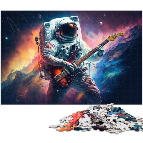 Fantasy-Astronauten-Puzzle 1000 Teile für Erwachsene. Schwierige Puzzles für Erwachsene. Herausforderndes Denkspiel – Entspannendes Spielzeug für Teenager. 50 x 75 cm / 19,68 x 29,52 Zoll von JIANGENNF