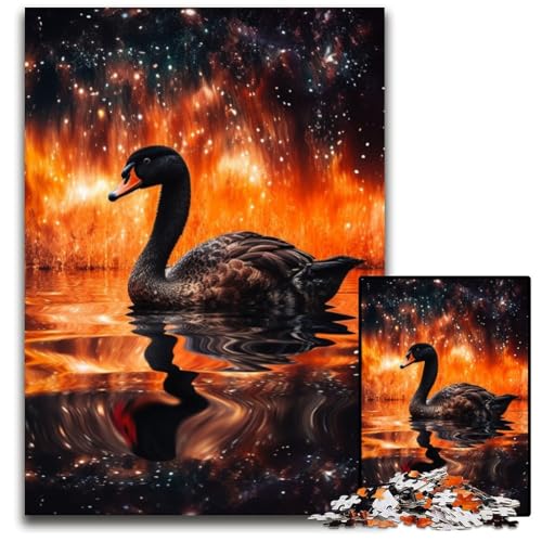 Fantasy Black Swan 1000-teiliges Puzzle, anspruchsvolle Puzzles, interaktives Familienspiel, Denksportaufgabe, Lernspielzeug, 26x38cm/10,23x14,96 Zoll Fantasy Black Swan 1000-teiliges Puzzle, anspruchsvolle Puzzles, interaktives Familienspiel, Denksportaufgabe, Lernspielzeug, 26x38cm/10,23x14,96 Zoll von JIANGENNF