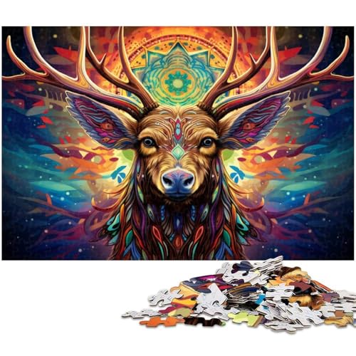 Fantasy Deer 1000-teiliges Puzzle für Erwachsene. Herausforderndes DIY-Denkspiel, perfektes Familienspiel oder dekoratives Geschenk, 26 x 38 cm / 10,23 x 14,96 Zoll Fantasy Deer 1000-teiliges Puzzle für Erwachsene. Herausforderndes DIY-Denkspiel, perfektes Familienspiel oder dekoratives Geschenk, 26 x 38 cm / 10,23 x 14,96 Zoll von JIANGENNF