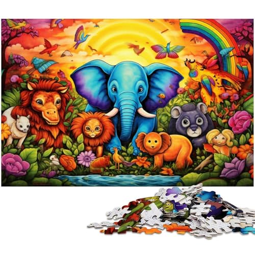 Fantasy-Elefanten-Puzzle mit 1000 Teilen für Erwachsene, Puzzle perfekt für Teenager und Sammler, ideale Heimdekoration und Reisegeschenk, 26 x 38 cm / 10,23 x 14,96 Zoll Fantasy-Elefanten-Puzzle mit 1000 Teilen für Erwachsene, Puzzle perfekt für Teenager und Sammler, ideale Heimdekoration und Reisegeschenk, 26 x 38 cm / 10,23 x 14,96 Zoll von JIANGENNF