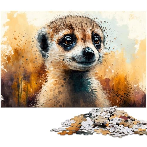 Fantasy-Erdmännchen-Puzzle, 1000 Teile, Holzpuzzle, DIY-Dekoration, Denksportaufgabe, für Erwachsene, Familie, 50 x 75 cm / 19,68 x 29,52 Zoll Fantasy-Erdmännchen-Puzzle, 1000 Teile, Holzpuzzle, DIY-Dekoration, Denksportaufgabe, für Erwachsene, Familie, 50 x 75 cm / 19,68 x 29,52 Zoll von JIANGENNF