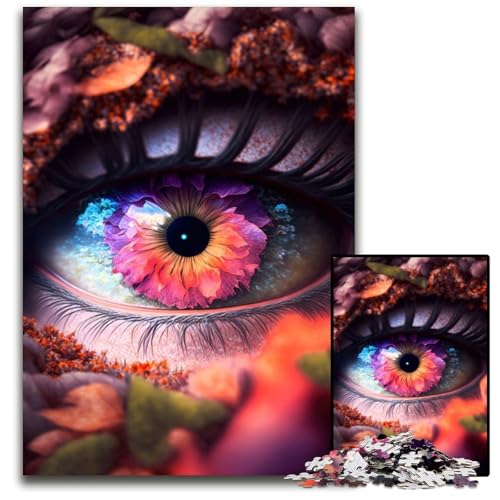 Fantasy Eye 1000-teiliges Puzzle für Erwachsene, anspruchsvolles Denkspiel – entspannendes Spielzeug für Teenager, 50x75cm/19,68x29,52 Zoll von JIANGENNF