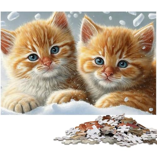 Fantasy-Kätzchen-Puzzle für Erwachsene, 1000 Teile, anspruchsvolle Puzzles, Muttertag, Geburtstag, Weihnachten, 26 x 38 cm / 10,23 x 14,96 Zoll Fantasy-Kätzchen-Puzzle für Erwachsene, 1000 Teile, anspruchsvolle Puzzles, Muttertag, Geburtstag, Weihnachten, 26 x 38 cm / 10,23 x 14,96 Zoll von JIANGENNF