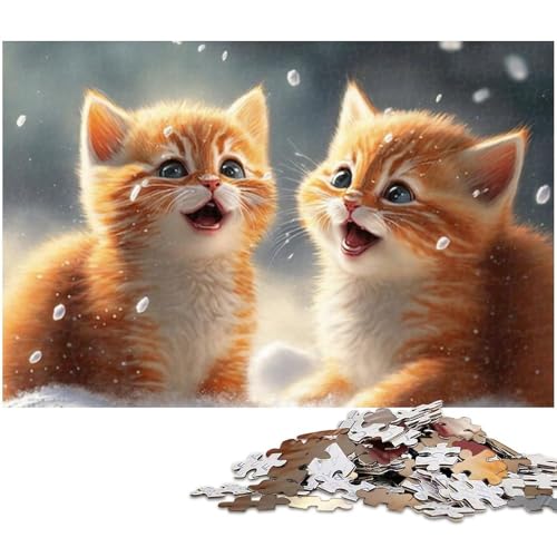 Fantasy-Kätzchen-Puzzles für 1000 Teile, Holzpuzzles, anspruchsvolles DIY-Denkspiel, perfektes Familienspiel oder dekoratives Geschenk, 50 x 75 cm / 19,68 x 29,52 Zoll Fantasy-Kätzchen-Puzzles für 1000 Teile, Holzpuzzles, anspruchsvolles DIY-Denkspiel, perfektes Familienspiel oder dekoratives Geschenk, 50 x 75 cm / 19,68 x 29,52 Zoll von JIANGENNF