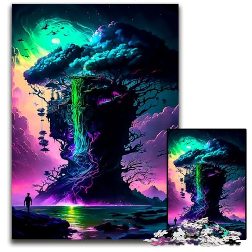 Fantasy-Landschafts-Puzzle 1000 Teile für Erwachsene. Puzzles für Erwachsene Eltern, Partner, Freunde – ab 14 Jahren, 26x38cm/10,23x14,96 Zoll Fantasy-Landschafts-Puzzle 1000 Teile für Erwachsene. Puzzles für Erwachsene Eltern, Partner, Freunde – ab 14 Jahren, 26x38cm/10,23x14,96 Zoll von JIANGENNF