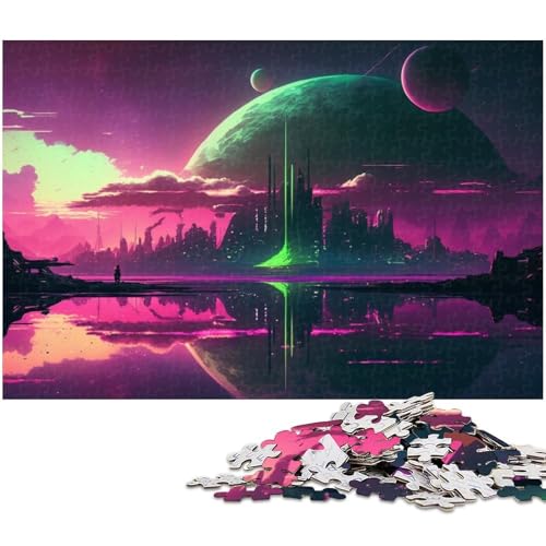 Fantasy Planet 1000-Teile-Puzzle für Erwachsene, Puzzle, ideal für Familienspaß, Entspannung, 26 x 38 cm / 10,23 x 14,96 Zoll Fantasy Planet 1000-Teile-Puzzle für Erwachsene, Puzzle, ideal für Familienspaß, Entspannung, 26 x 38 cm / 10,23 x 14,96 Zoll von JIANGENNF