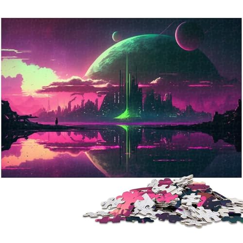 Fantasy Planet 1000-teiliges Puzzle für Erwachsene, anspruchsvolles DIY-Denkspiel, perfektes Familienspiel oder dekoratives Geschenk, 50 x 75 cm / 19,68 x 29,52 Zoll Fantasy Planet 1000-teiliges Puzzle für Erwachsene, anspruchsvolles DIY-Denkspiel, perfektes Familienspiel oder dekoratives Geschenk, 50 x 75 cm / 19,68 x 29,52 Zoll von JIANGENNF