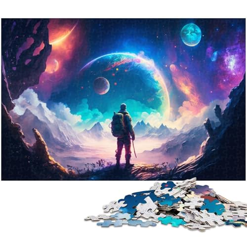 Fantasy Planet Puzzle 1000 Teile Holzpuzzle für Erwachsene Heimdekoration und Urlaubsspaß 50 x 75 cm / 19,68 x 29,52 Zoll Fantasy Planet Puzzle 1000 Teile Holzpuzzle für Erwachsene Heimdekoration und Urlaubsspaß 50 x 75 cm / 19,68 x 29,52 Zoll von JIANGENNF