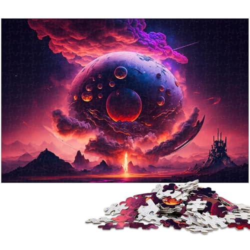 Fantasy Planet Puzzles für 1000 Teile, Holzpuzzles, anspruchsvolles DIY-Denkspiel, perfektes Familienspiel oder dekoratives Geschenk, 50 x 75 cm / 19,68 x 29,52 Zoll Fantasy Planet Puzzles für 1000 Teile, Holzpuzzles, anspruchsvolles DIY-Denkspiel, perfektes Familienspiel oder dekoratives Geschenk, 50 x 75 cm / 19,68 x 29,52 Zoll von JIANGENNF
