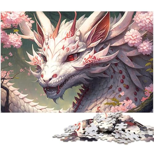 Fantasy-Puzzle mit japanischem Drachen,1000 Teile,für Erwachsene,schwierige Puzzles für Erwachsene,Spaß bei Aktivitäten zu Hause,Geburtstagsgeschenk,Reisegeschenk,26 x 38 cm / 10,23 x 14,96 Zoll Fantasy-Puzzle mit japanischem Drachen,1000 Teile,für Erwachsene,schwierige Puzzles für Erwachsene,Spaß bei Aktivitäten zu Hause,Geburtstagsgeschenk,Reisegeschenk,26 x 38 cm / 10,23 x 14,96 Zoll von JIANGENNF