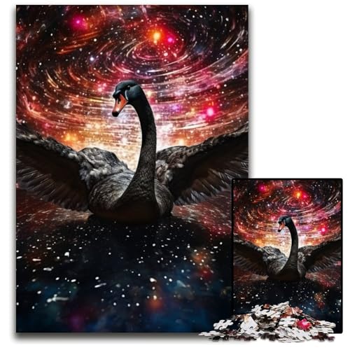 Fantasy Swan Puzzle für Erwachsene, 1000 Teile, Papppuzzle, interaktives Familienspiel, Denksportaufgabe, Lernspielzeug, 26x38cm/10,23x14,96 Zoll Fantasy Swan Puzzle für Erwachsene, 1000 Teile, Papppuzzle, interaktives Familienspiel, Denksportaufgabe, Lernspielzeug, 26x38cm/10,23x14,96 Zoll von JIANGENNF