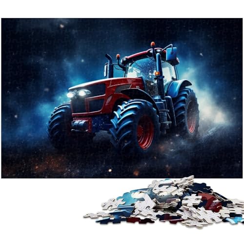 Fantasy-Traktor-Puzzle, 1000 Teile, Holzpuzzle, Denksportaufgabe, Teenager und Heimdekoration, 50 x 75 cm / 19,68 x 29,52 Zoll von JIANGENNF