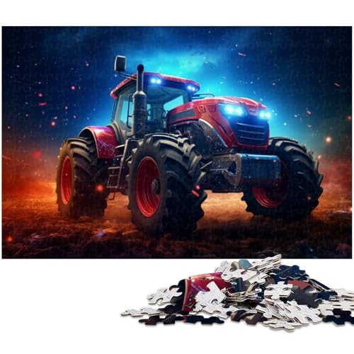 Fantasy-Traktor-Puzzle, 1000 Teile, Holzpuzzle, kreatives Familienspiel und Heimdekoration, Teenager, 50 x 75 cm / 19,68 x 29,52 Zoll Fantasy-Traktor-Puzzle, 1000 Teile, Holzpuzzle, kreatives Familienspiel und Heimdekoration, Teenager, 50 x 75 cm / 19,68 x 29,52 Zoll von JIANGENNF