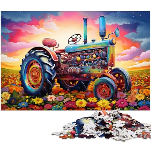 Fantasy-Traktor-Puzzle, 1000 Teile, Holzpuzzle für Erwachsene, Heimdekoration und Urlaubsspaß, 50 x 75 cm / 19,68 x 29,52 Zoll Fantasy-Traktor-Puzzle, 1000 Teile, Holzpuzzle für Erwachsene, Heimdekoration und Urlaubsspaß, 50 x 75 cm / 19,68 x 29,52 Zoll von JIANGENNF