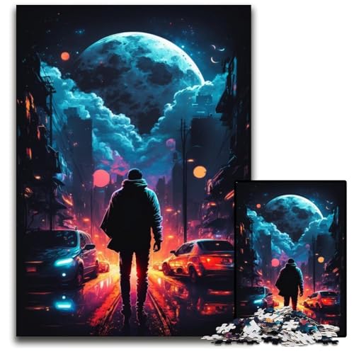 Farbiges Erdmännchen-Puzzle, 1000 Teile, Papp-Puzzle für Erwachsene, interaktives Familienspiel, Denksportaufgabe, Lernspielzeug, 26x38cm/10,23x14,96 Zoll von JIANGENNF