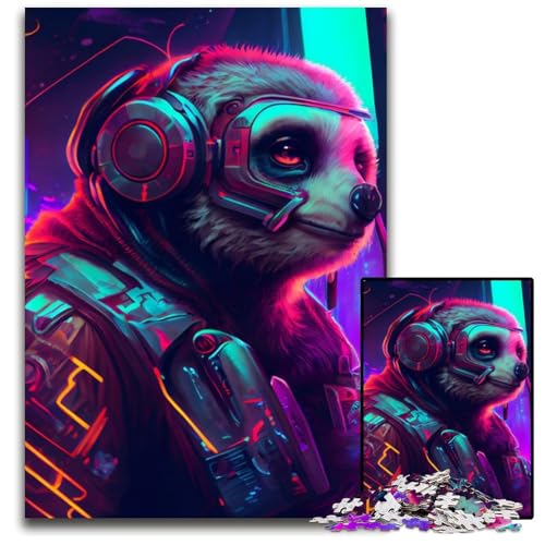 Faultier-Puzzle für Erwachsene, 1000 Teile, Denkspiel für Jugendliche und Familieninteraktion, 26x38cm/10,23x14,96 Zoll Faultier-Puzzle für Erwachsene, 1000 Teile, Denkspiel für Jugendliche und Familieninteraktion, 26x38cm/10,23x14,96 Zoll von JIANGENNF