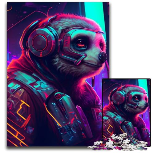 Faultier-Puzzle für Erwachsene, 1000 Teile, Denkspiel für Jugendliche und Familieninteraktion, 50x75cm/19,68x29,52 Zoll von JIANGENNF